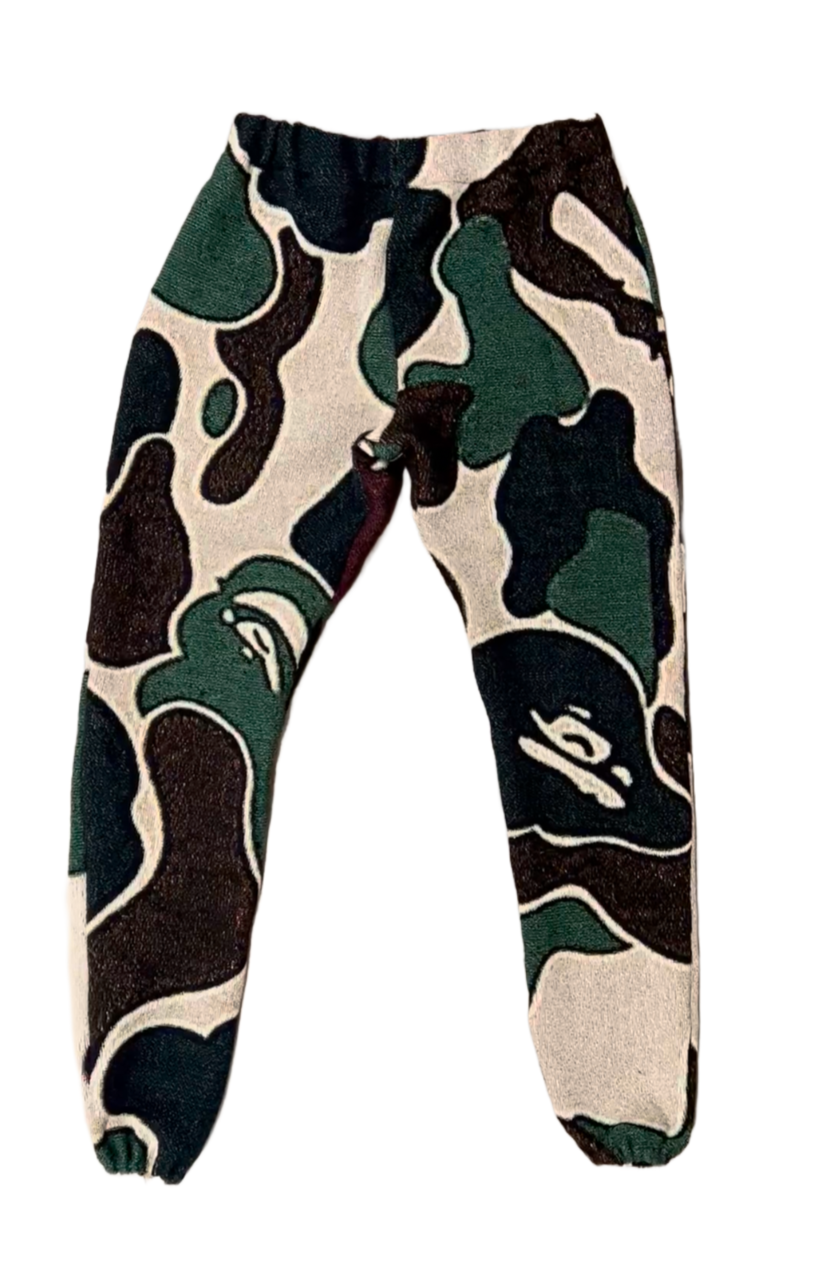 Green camo joggers