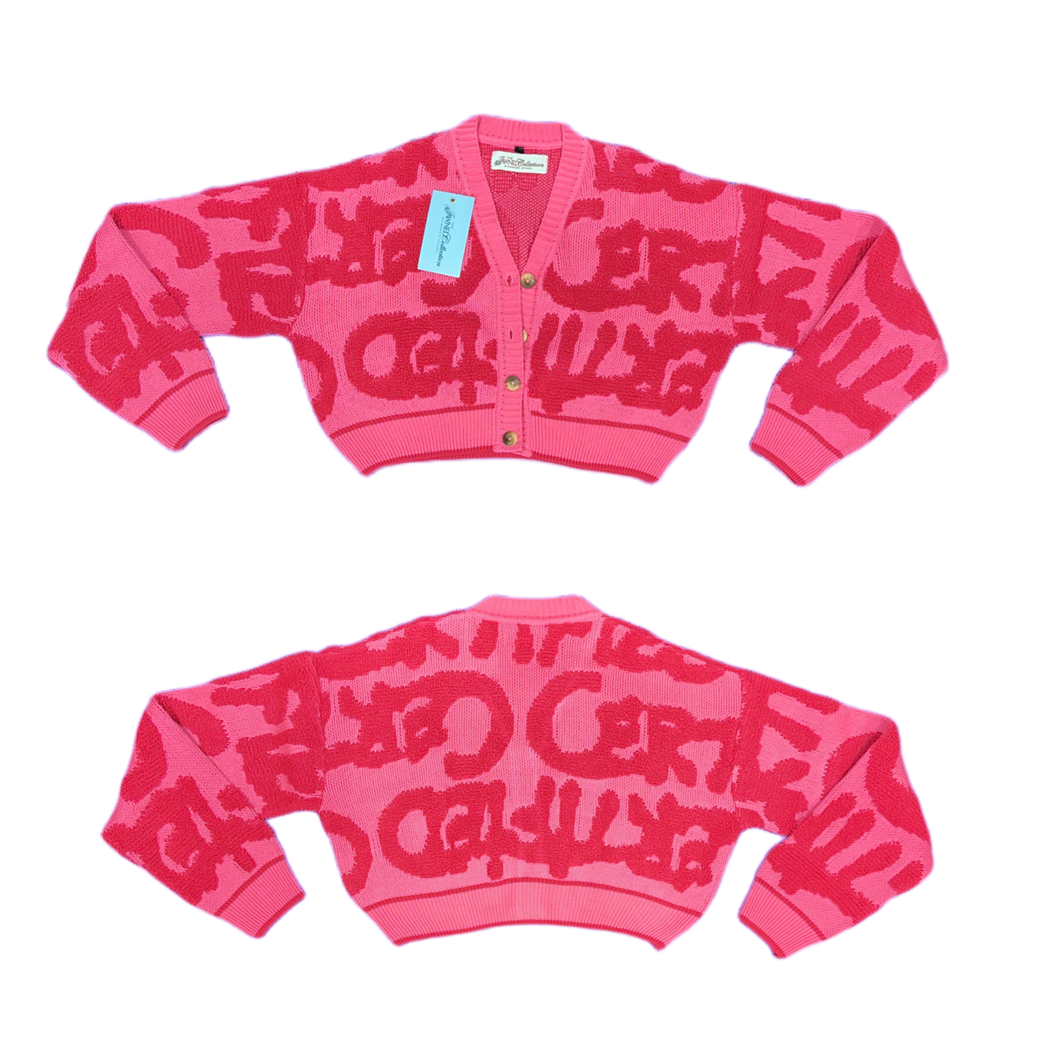 Cropped Aubrey Cardigan - Pink