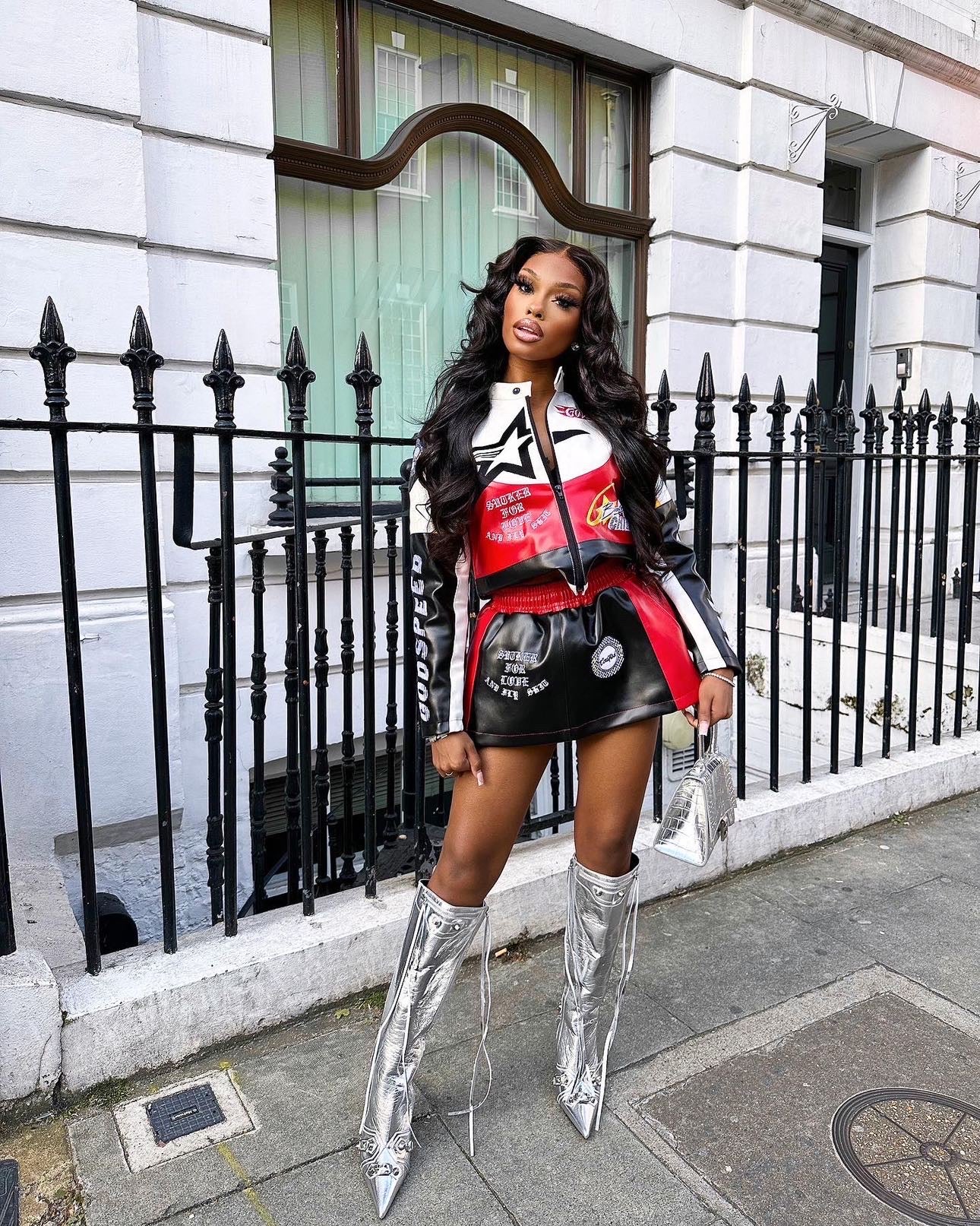 Hera Moto Skirt - RED