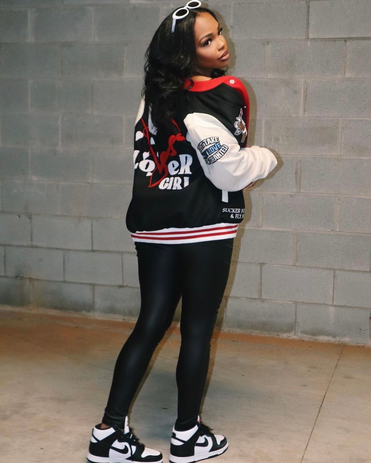 Lover Girl Varsity Jacket Black