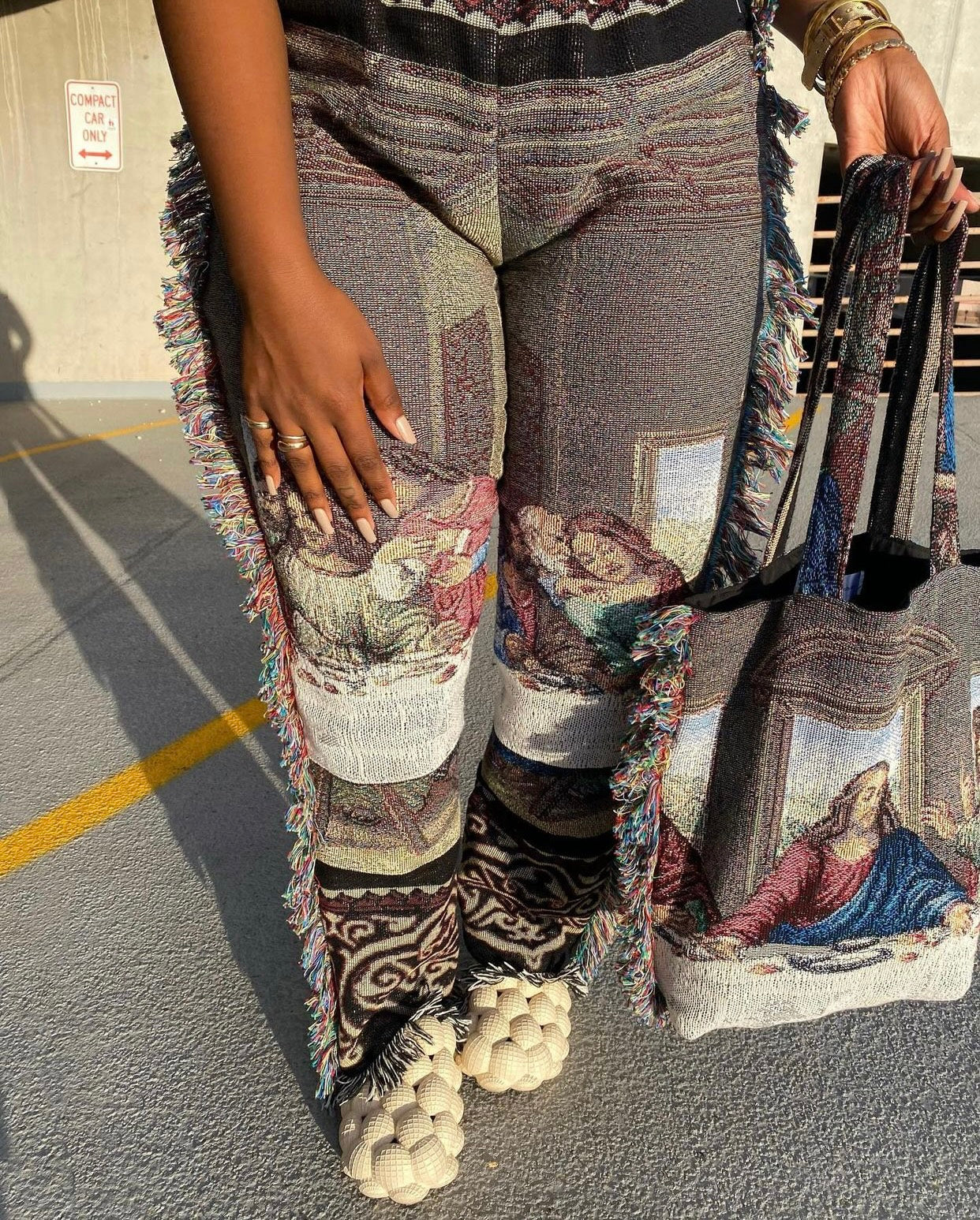 Break Bread Blanket Tote Bag