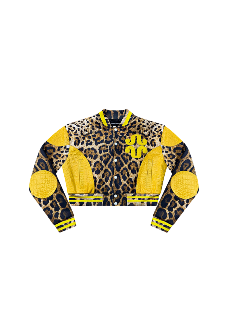 Jawn of the JUNGLE - Leopard Lover Girl Varsity Jacket