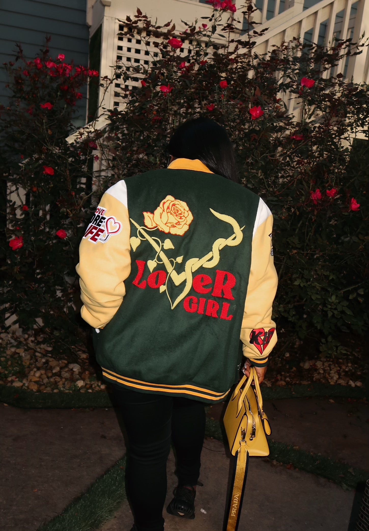 LIMITED EDITION Lover Girl Varsity Jacket Green