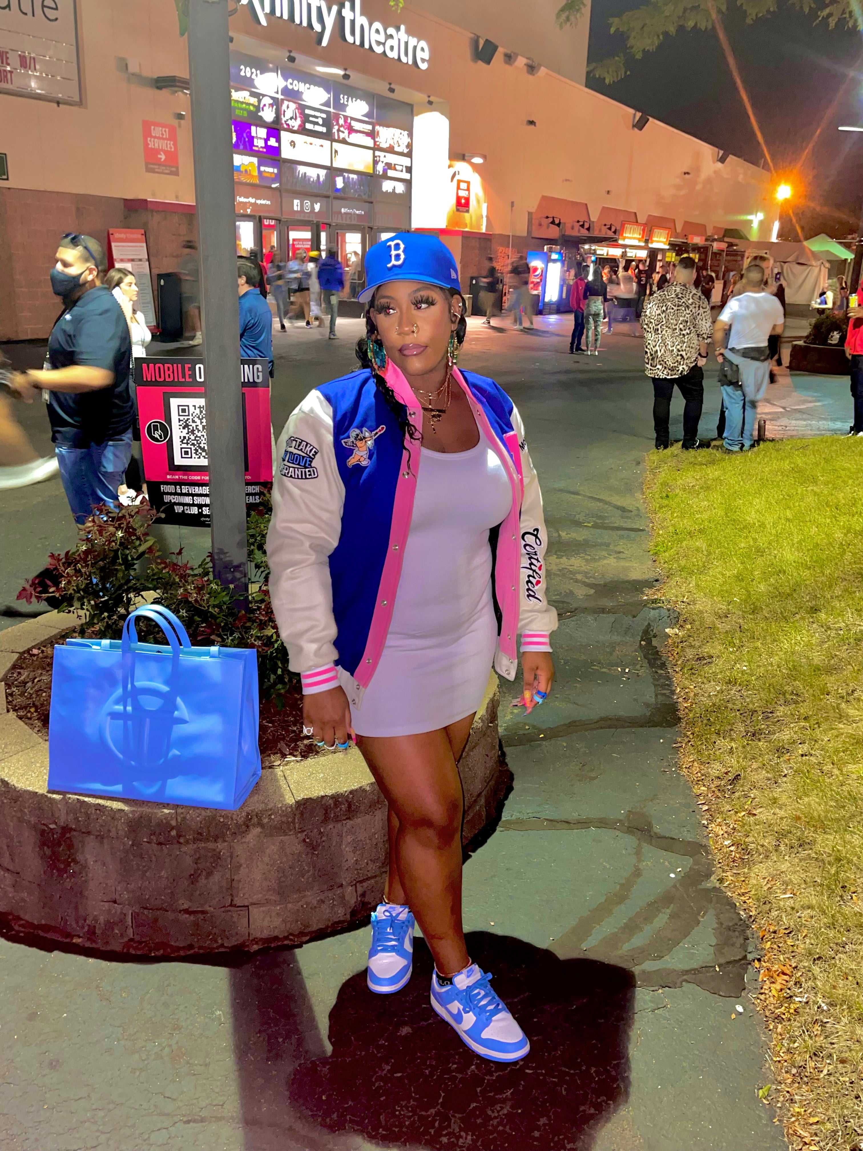 Lover Girl Varsity Jacket Blue