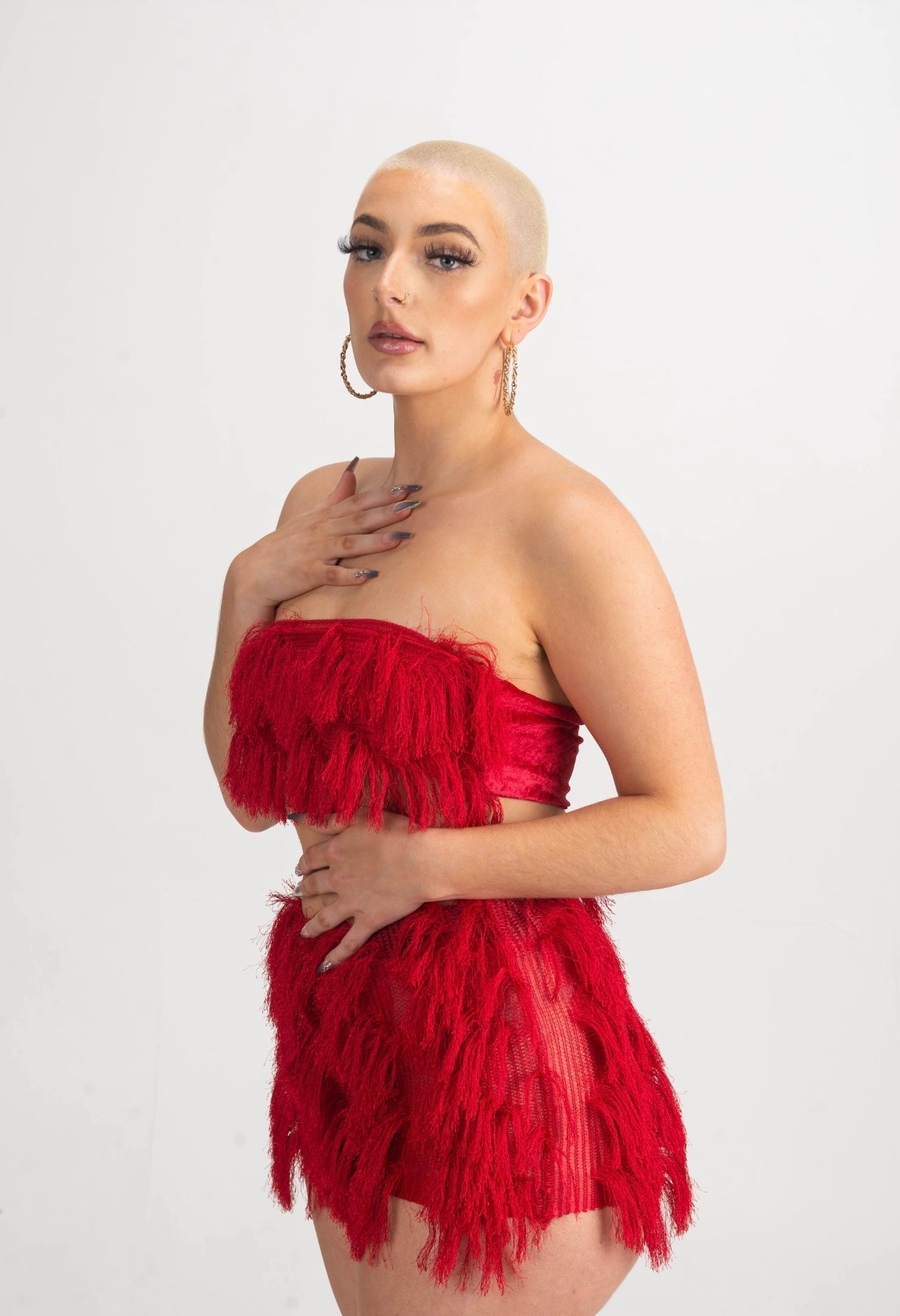 Hollywood Fringe Shorts Set