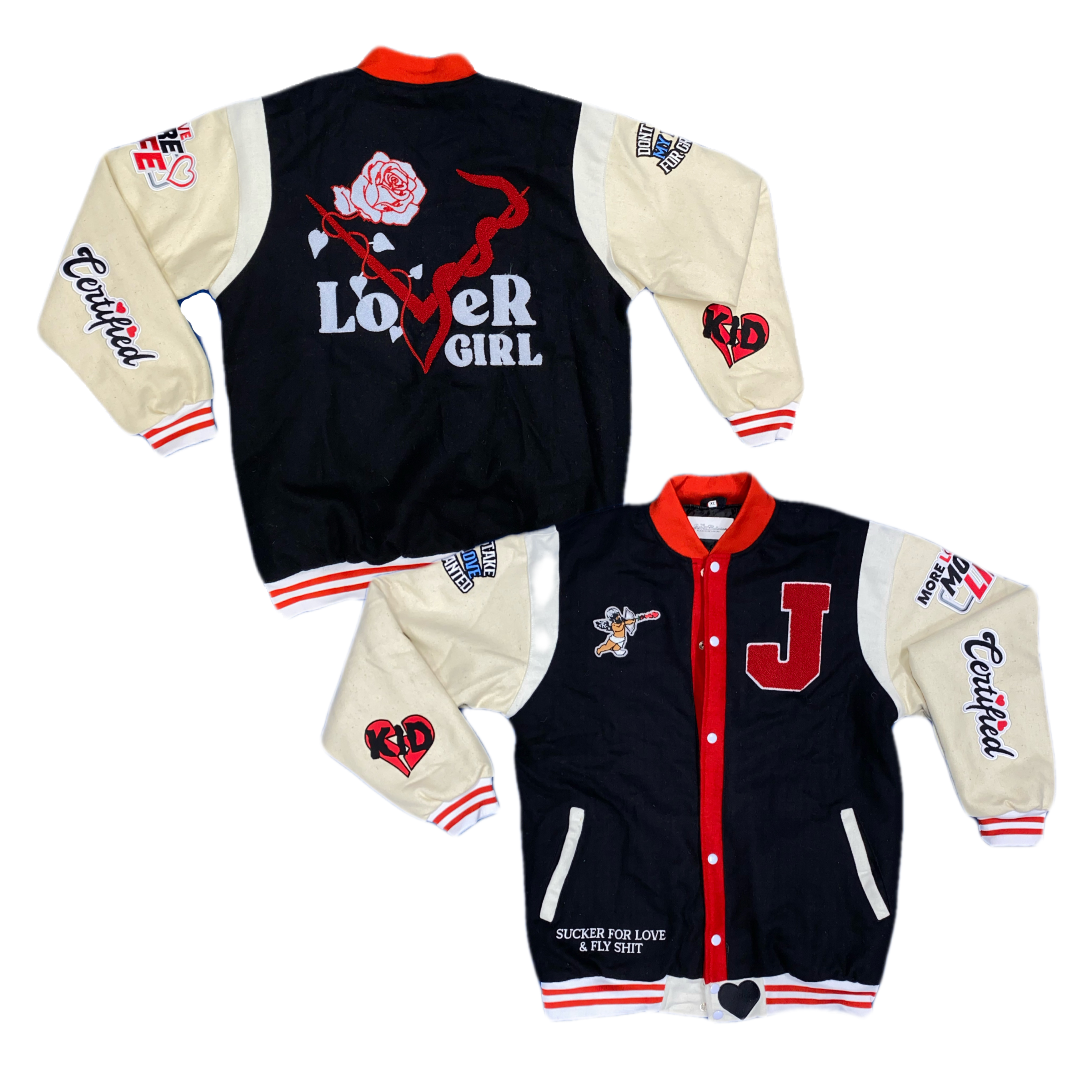 Lover Girl Varsity Jacket Black