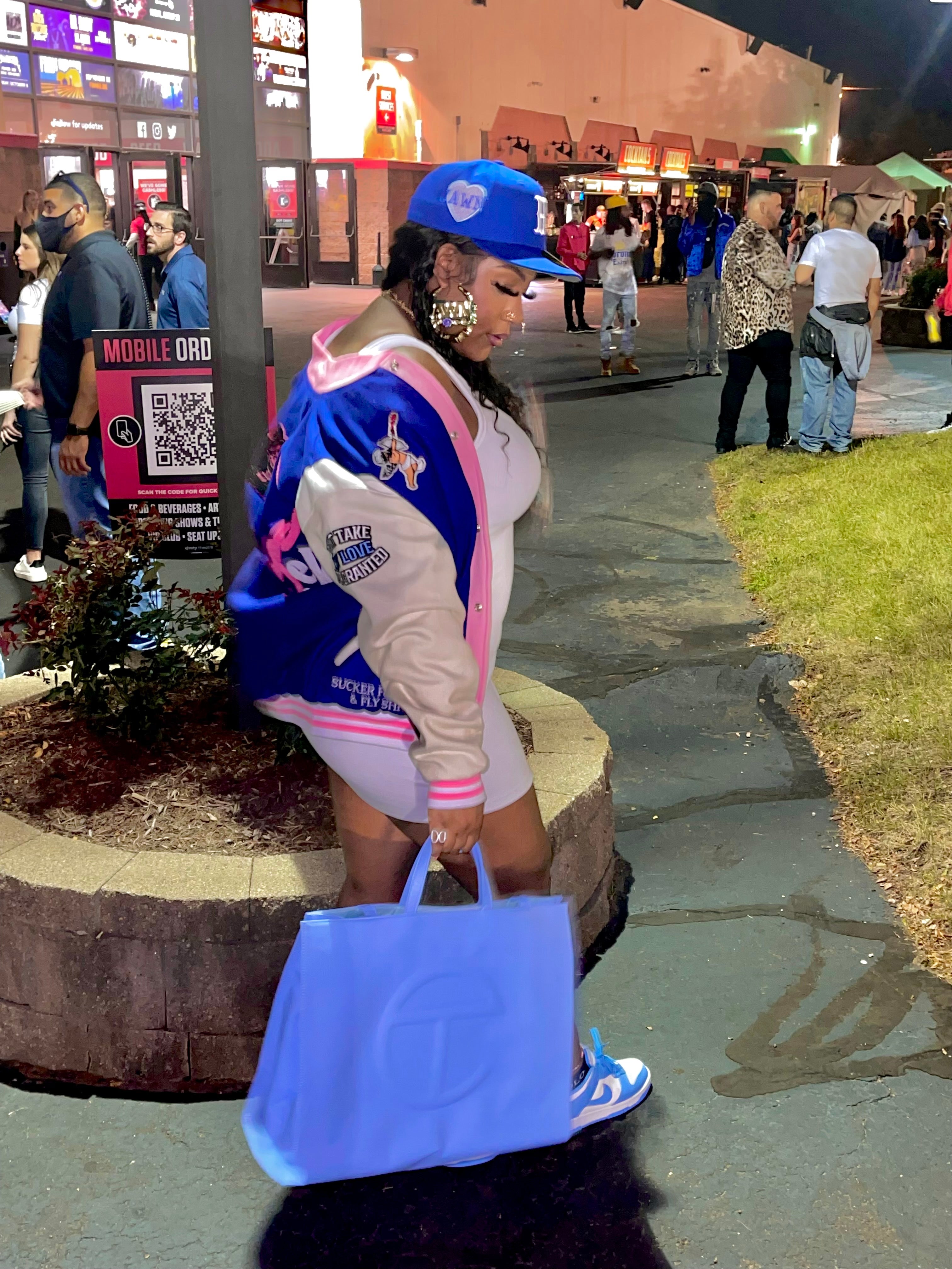 Lover Girl Varsity Jacket Blue