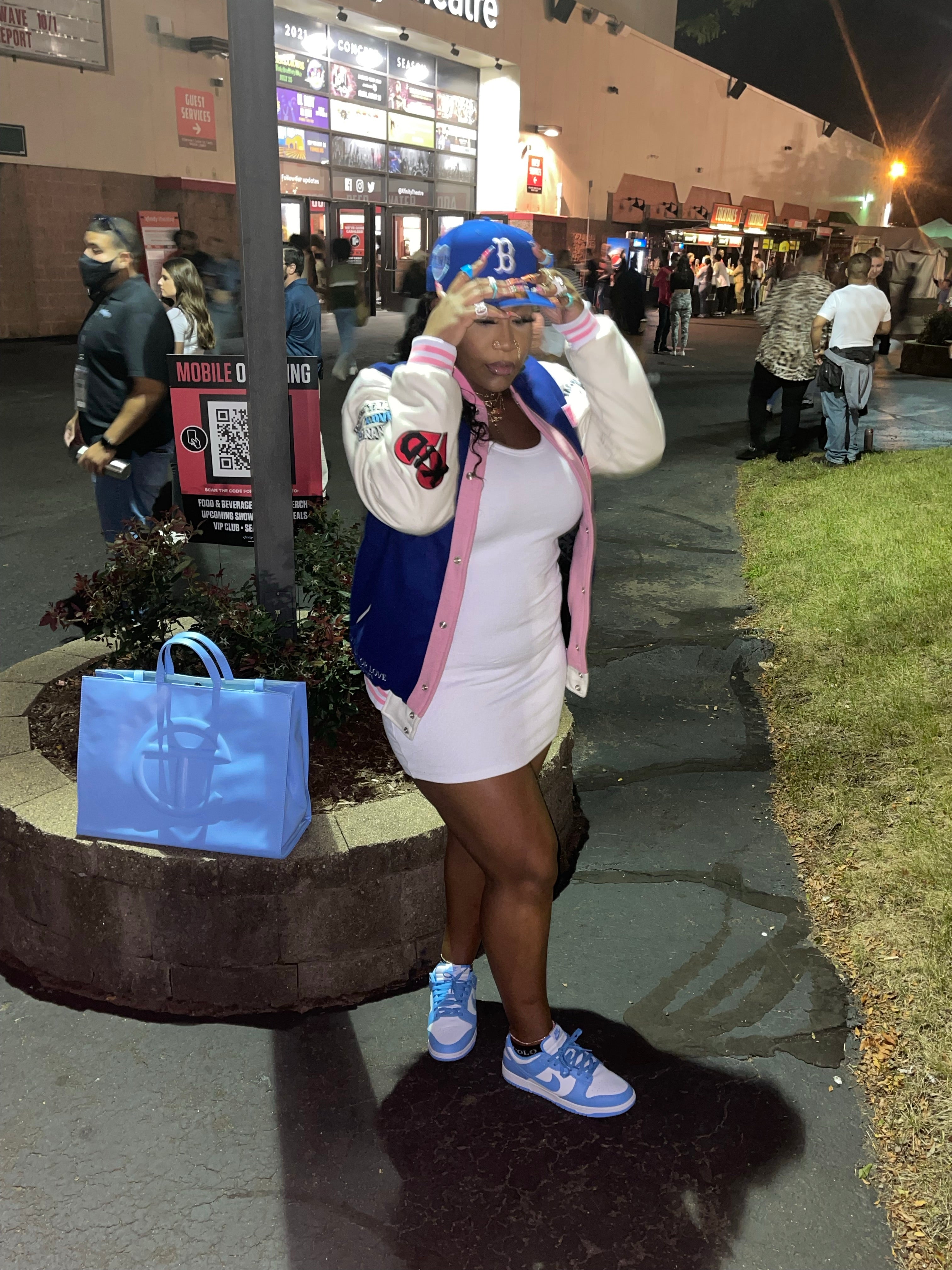 Lover Girl Varsity Jacket Blue