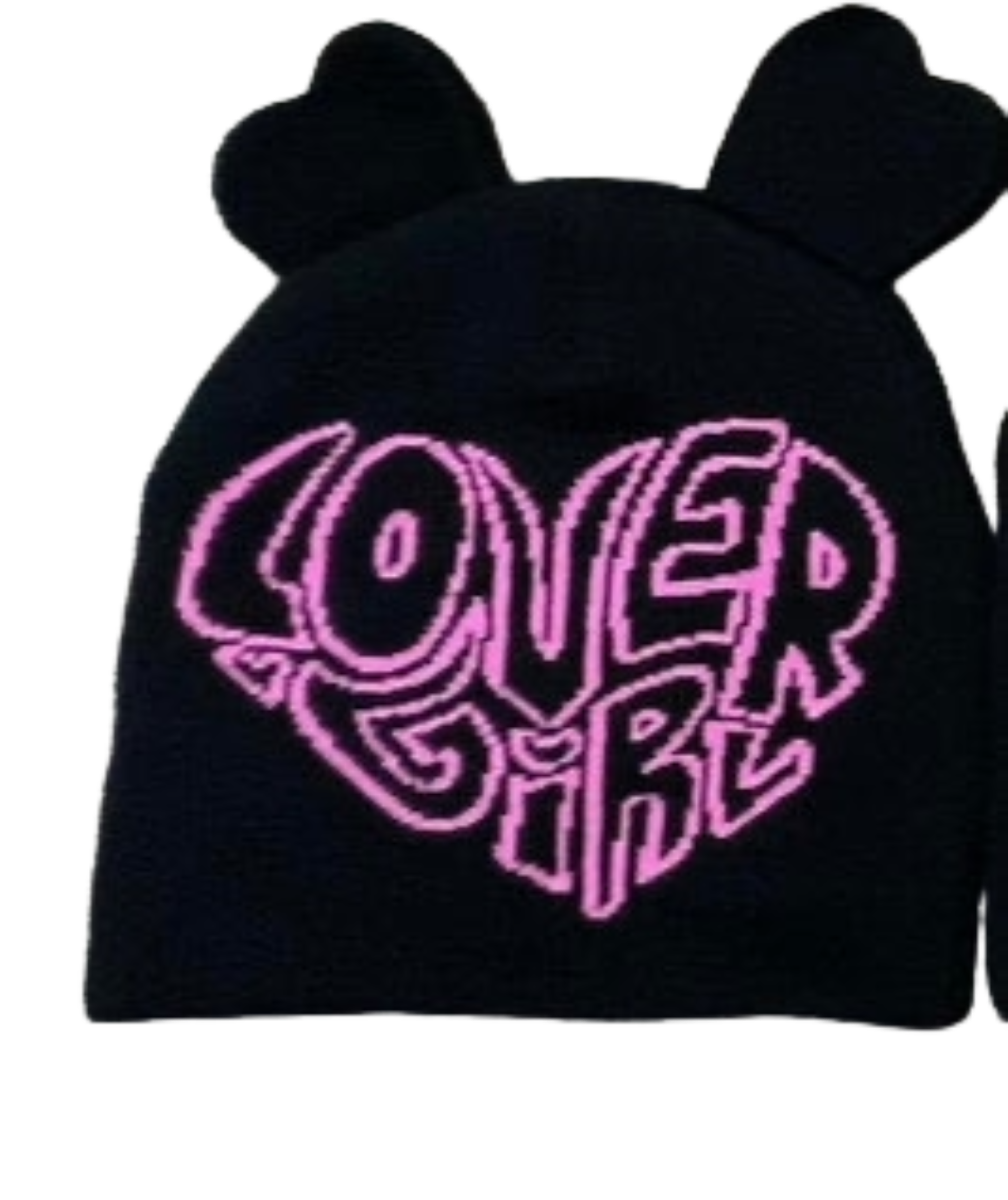 Lover Girl Beanie - Black/Pink