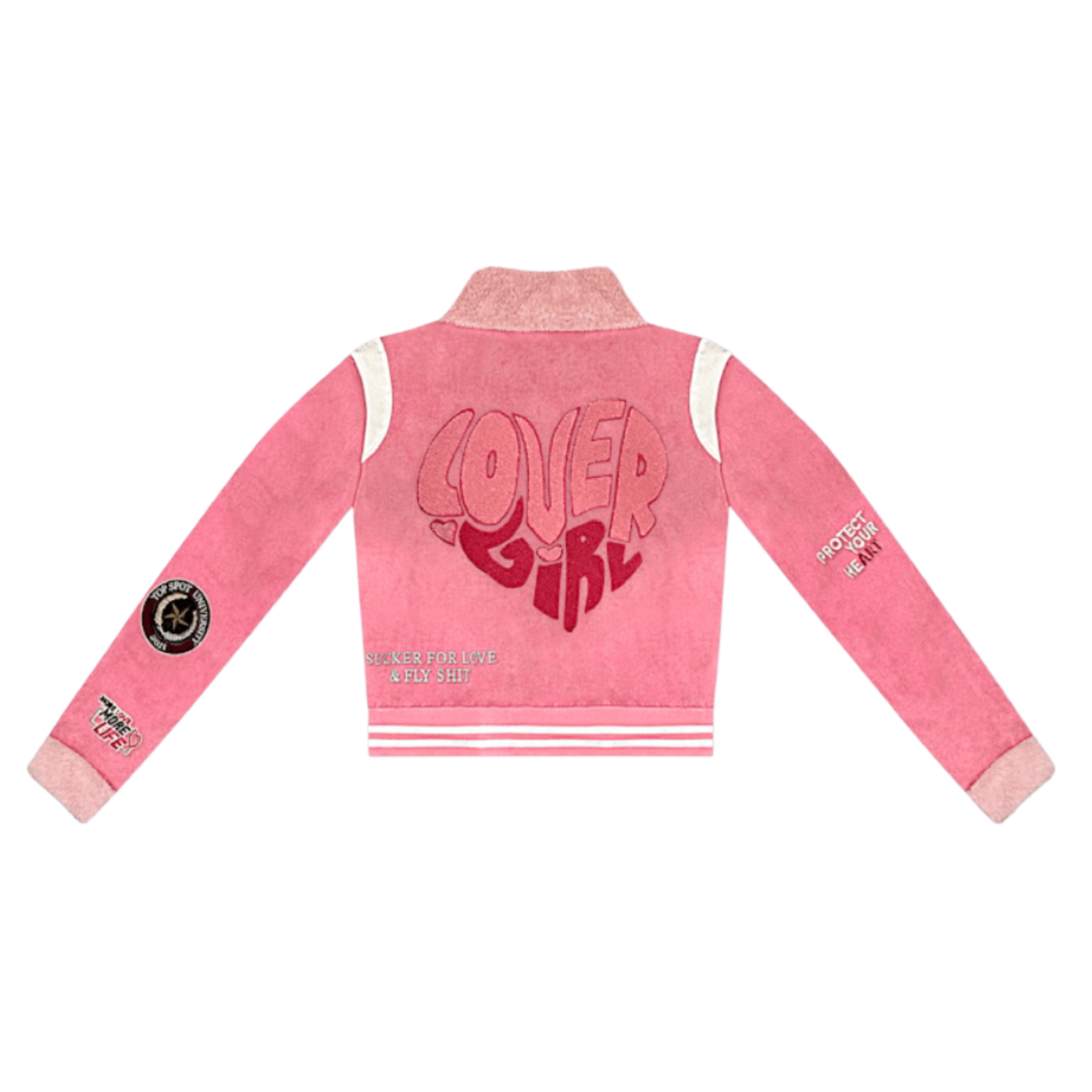 Sweetheart University Lover Girl Bomber Jacket