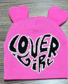 Lover Girl Beanie - Pink/Black