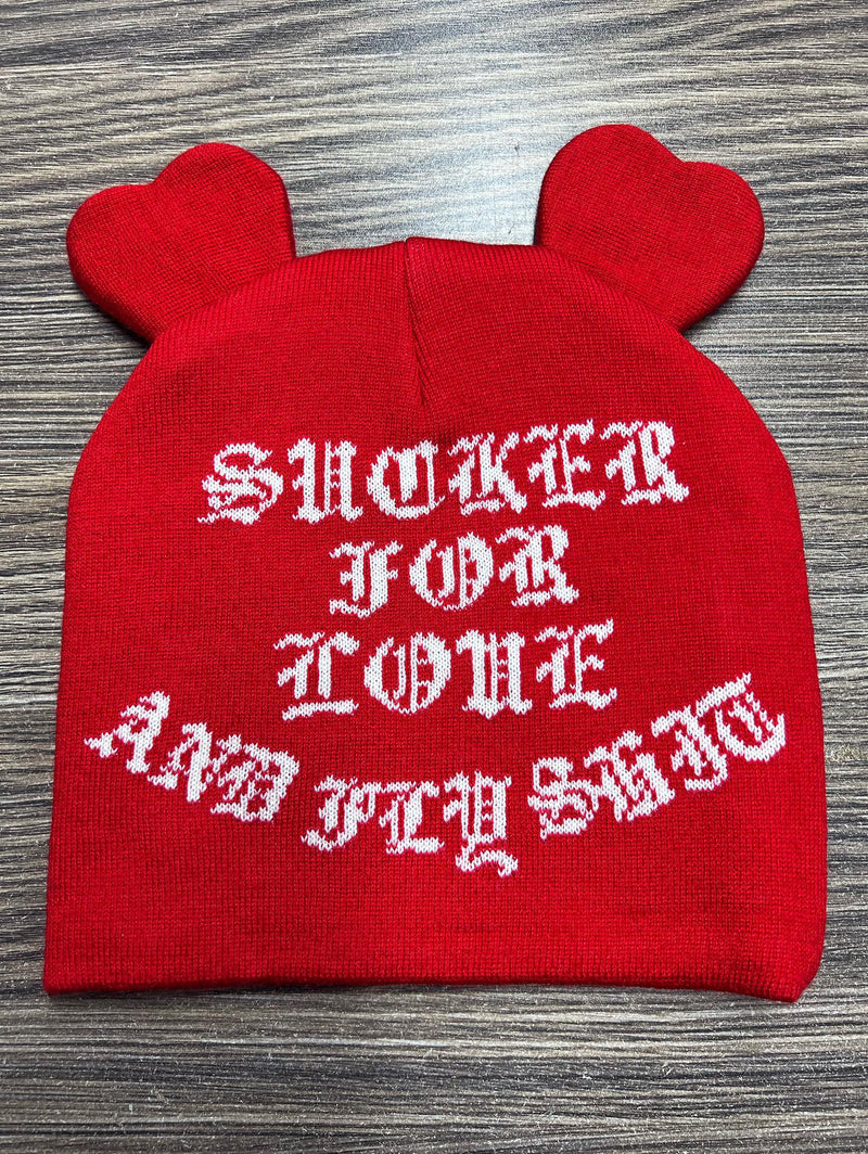 Lover Girl Beanie - Red/White