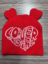Lover Girl Beanie - Red/White