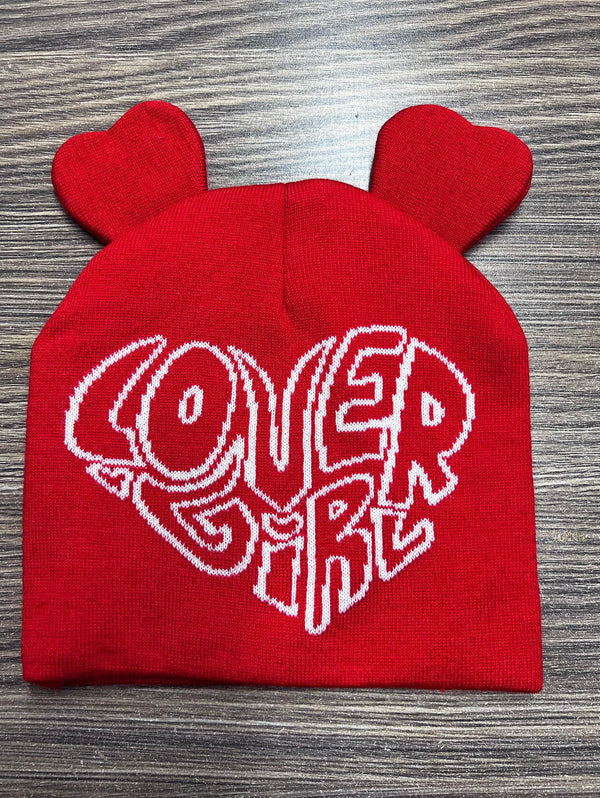 Lover Girl Beanie - Red/White