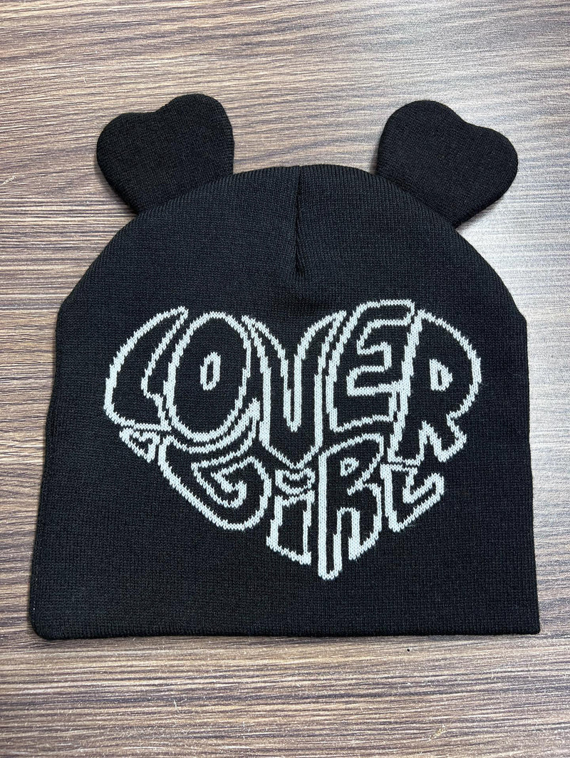 Lover Girl Beanie - Black/White