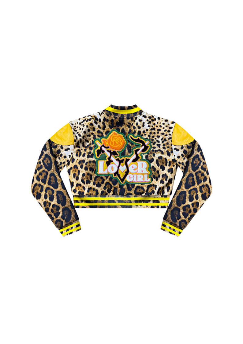 Jawn of the JUNGLE - Leopard Lover Girl Varsity Jacket