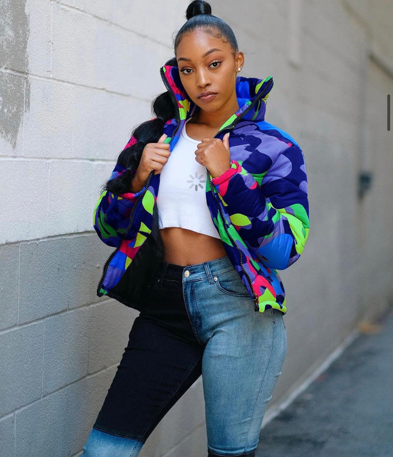 Fall In Camo Windbreaker