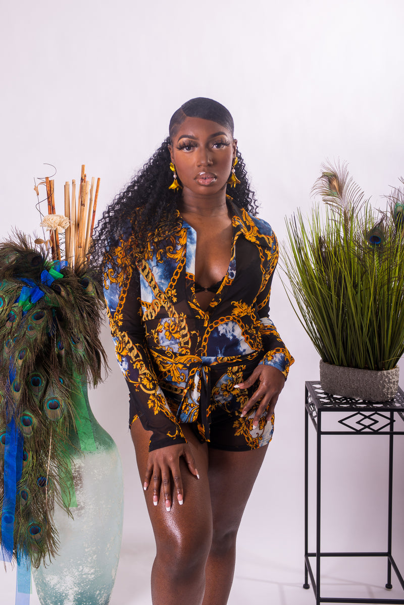 Medusa Mesh Romper