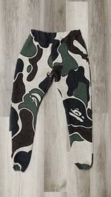 Green camo joggers