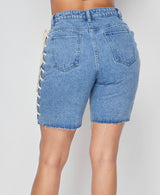 Laced Blunt Bermuda Shorts