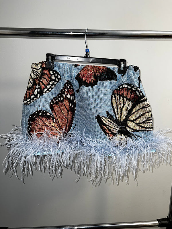 Hard To Catch Feather Skirt