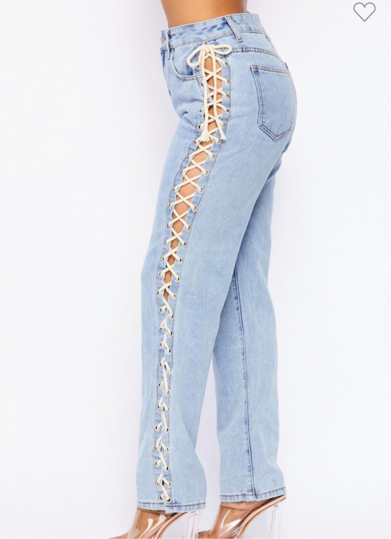 Laced Blunt Jeans