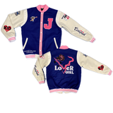 Lover Girl Varsity Jacket Blue