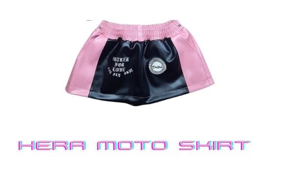 Hera Moto Skirt - PINK